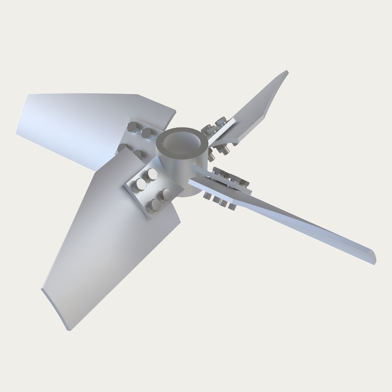ZSX Four Narrow Blade Propeller Agitator For Medium Viscosity